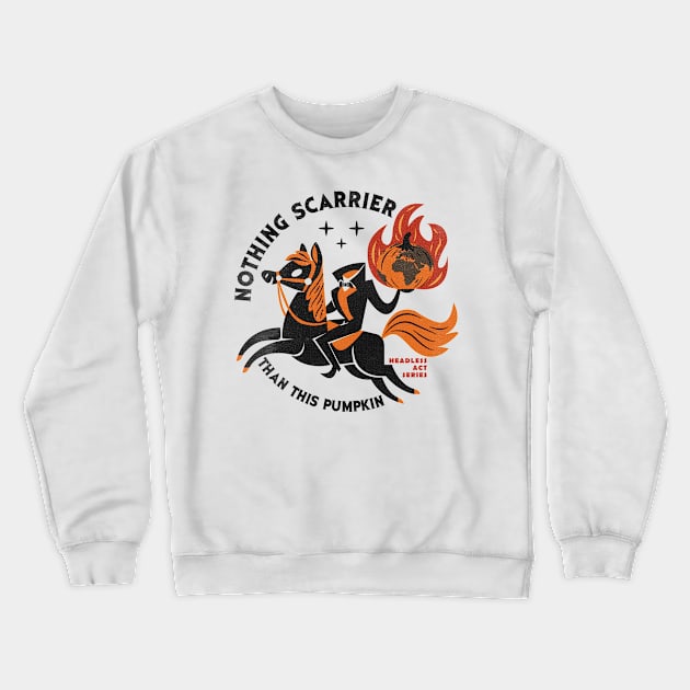 Trendy Halloween Design | Burning Pumpkin-World Crewneck Sweatshirt by POD Anytime